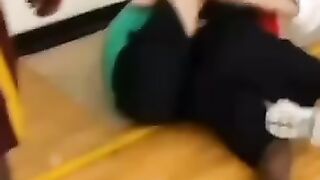 Fight on the basketball court