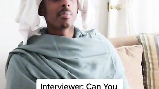 Funny video of interview