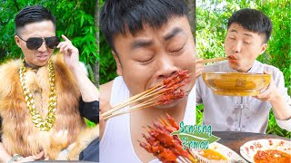 How rich people eat_ _ Funny Pranks between Songsong and Ermo! _ TikTok Mukbang _ Songsong and Ermao.