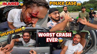 Man badly injurd in accident MUST WATCH