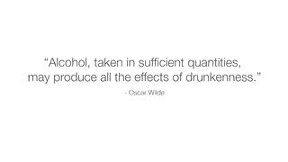 How does alcohol make you drunk?
