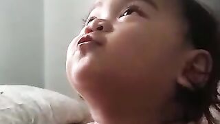 Baby talking about Camping after go back home