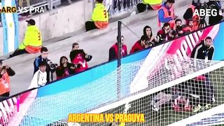 Argentina Vs Paraguay football game...