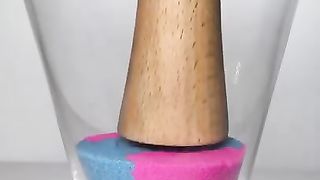 Lego Drop and Squish Kinetic Sand ASMR #shorts 2
