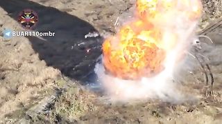 Ukraine Russia War | Ukrainian Drone Captures Catastrophic Russian Tank Explosion | RCF
