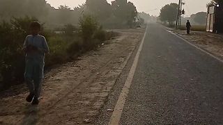 ترنڈہ روڈ اقبال آباد کا ایک منظر اور صبح کا نظارہ