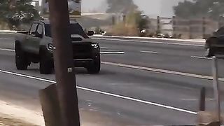 look what a dangerous driver he is