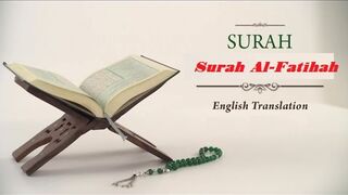 Quran: 1. Surah Al-Fatihah (The Opener): Arabic and English translation HD