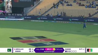 Abdullah Shafique - Half Century - Pakistan vs Afghanistan ICC CWC 2023.
