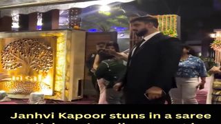 Janhvi Kapoor stuns in a saree at Kalyan Jewellers event in Kochi #janhvikapoor #shorts #short #trending #viral #bollywood #shortvideo