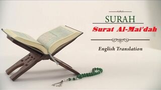 Quran: 5. Surat Al-Mai'dah (The Table Spread): Arabic and English translation HD