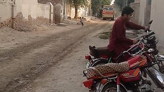 A dumper is passing through my village street