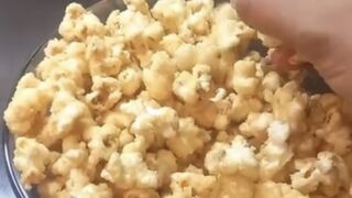 Making popcorn at home ( subscribe &  on add please )