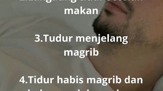 5 waktu tidur yang di larang