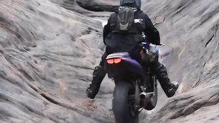 Sketchy Crotch Rocket Rock Climb 2