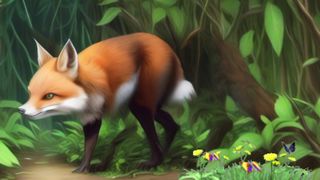 The clever unlucky fox story in Hindi