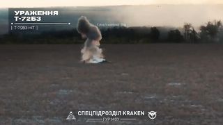 Ukraine Russia War | ATGM from Kraken Group Hits a Russian T-72B3 in Combat | RCF