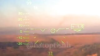 Russia | Helicopter Pilots of the Western Group Destroy Ukrainian Tank with Guided Missile  | RCF
