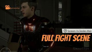 Scream Vs Spider-Man With Iron Spider Suit Fight Scene - Marvel's Spider-Man 2 PS5