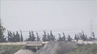 Syria Conflict | SAA Tank Cooks Off After Getting Hit by an FSA IED | Khirbet Ghazaleh, Dara | RCF
