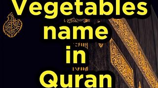 which vegetables are named in Quran #quran #shortsfeed #shortsvideo # #yo.