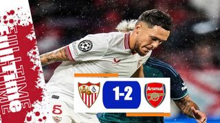 HIGHLIGHTS! ARSENAL 2-1 SEVILLA | UEFA Champions League 2023/24 | Arsenal withstand the sevilla HEAT