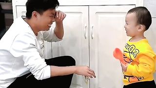 Mischievous baby