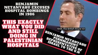 Netanyahu said by mistake Hospital Bombings in 1986 same doing in Palestinian hospital On October 17