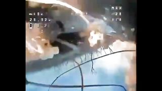 Ukraine Perspective | Fiery Ukrainian Drone Collides with Russian Tank, Igniting It | RCF