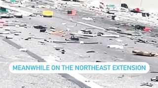 Northeast Extension of the Pennsylvania Turnpike had been closed near the Lansdale exit due to a tanker truck that caught fire.
