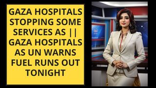 Gaza hospitals stopping some services as || Gaza hospitals as UN warns fuel runs out tonight