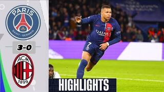 HIGHLIGHTS! PARIS SAINT GERMAIN 3-0 AC MILAN | UEFA Champions League 2023/24 | Psg Batter Milan
