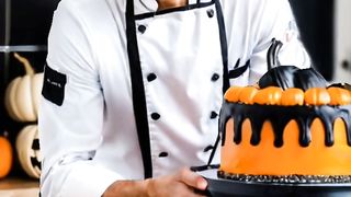 Celebrating Halloween with a Cake