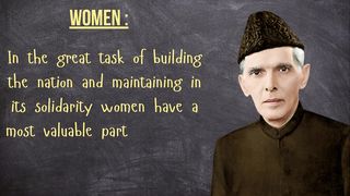 Quote Quaid-e-Azam Muhammad Ali Jinnah about Women - Long Struggle for the Achievement