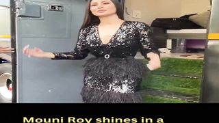 Mouni Roy shines in a shimmery black dress #mouniroy #shorts #short #trending #viral #bollywood #shortvideo