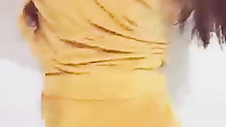 Beautiful girl and romance dance song