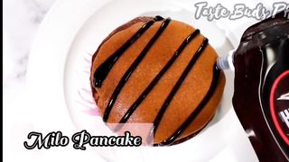 Milo pancakes at home with easy recipe