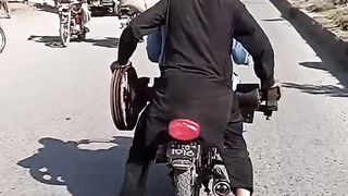 Jugaad on bike.....