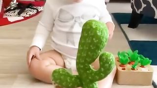 kids talking plant