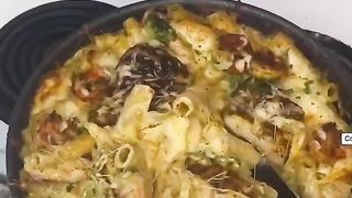 Blackened Chicken&Shrimp Pasta Bake