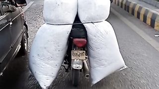 Wonderful jugaad on bike...
