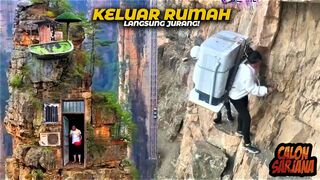 Rumah Kok Bisa di Pinggir Tebing-! Inilah Rumah-Rumah Paling Unik dan Aneh yang Jarang Orang Tau!