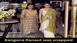 Kangana Ranaut was snapped promoting her movie 'Tejas' #kanganaranaut #shorts #viral #youtubeshorts #trending #shortvideo #ytshorts