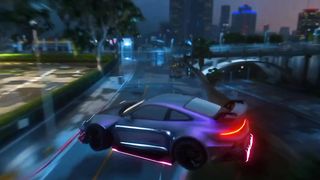 neon Porsche