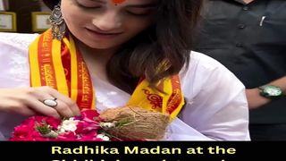 Radhika Madan at the Siddhivinayak temple #radhikamadan #short #shorts #trending #viral #bollywood #viralshorts