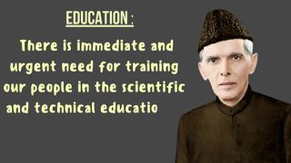 Quote Quaid-e-Azam Muhammad Ali Jinnah about Education - Long Struggle for the Achievement 2