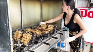 who is booming on social media, a former artist in Thailand, is now a best-selling grilled chicken seller