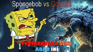 Spongebob's Adventure, Fighting Godzilla Monsters!!!