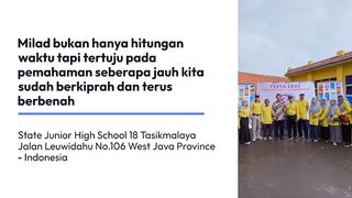 31st MILAD OF SMP NEGERI 18 TASIKMALAYA