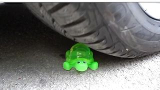 Crushing Crunchy & Soft Things by Car! EXPERIMENT CAR vs WATER SMILE BALLOONS